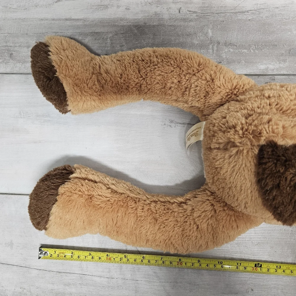 DanDee Laying Down Brown/White Dog Plush Stuffed Animal 31